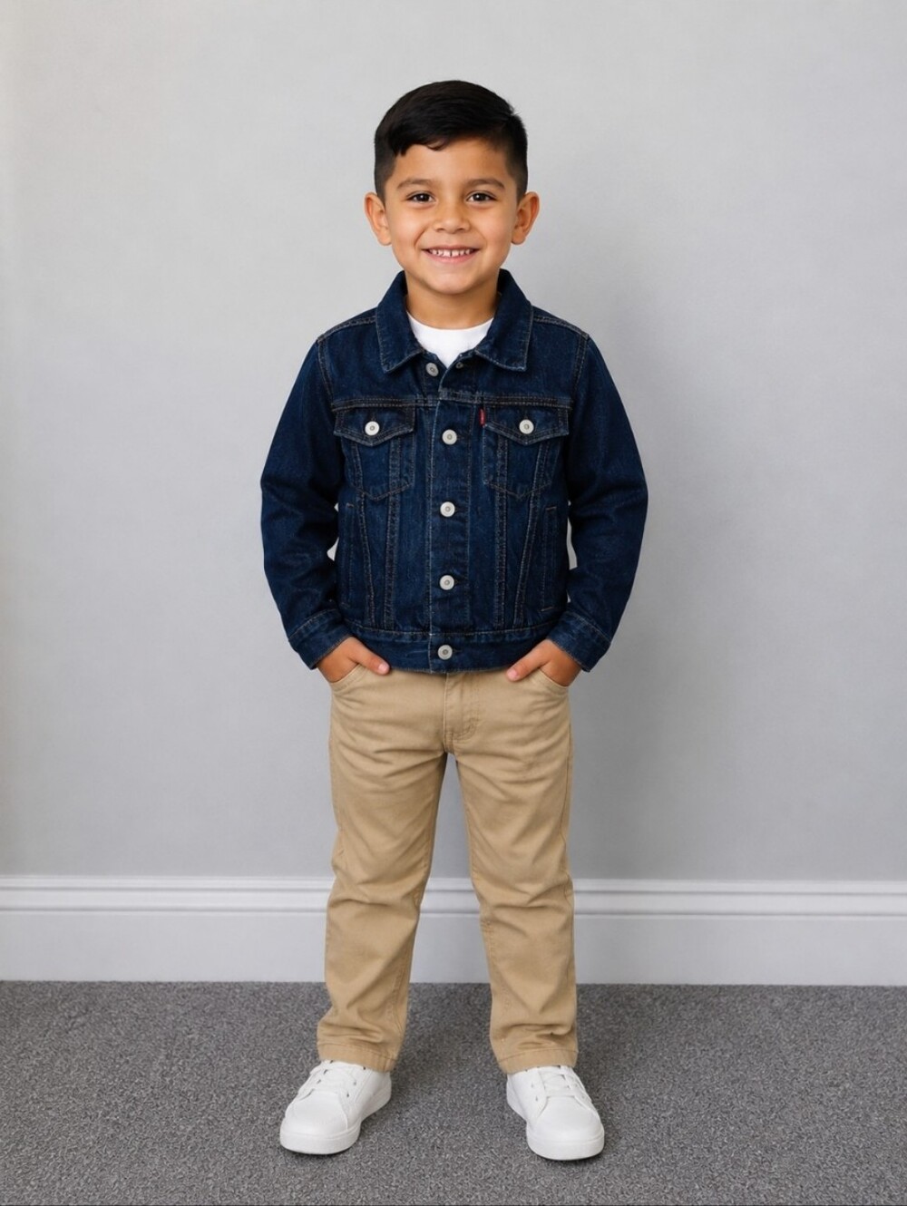 LEVI’S long sleeve denim jean snap button jacket 6